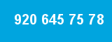 920 645 75 78 920 645 75 78